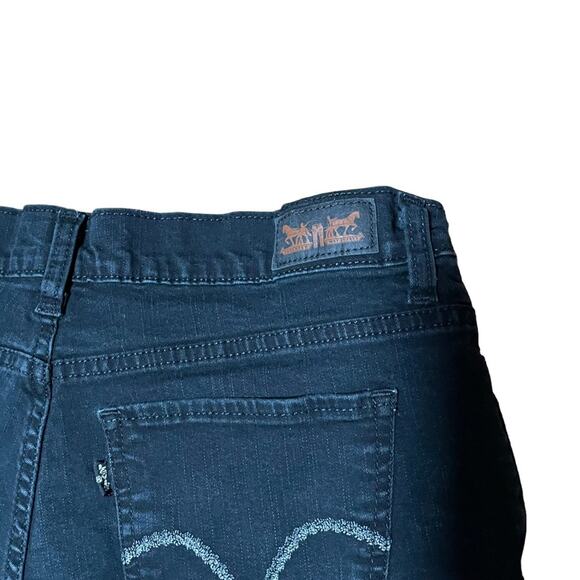 Levi’s Perfectly Slimming 512 Boot Cut Black Jeans 12 Short 28” inseam - Picture 14 of 14